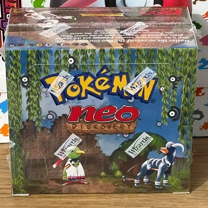2001 Pokemon Neo Discovery 1st Edition Booster Box Factory Sealed WOTC Vintage RARE - TikTok Shop 2001 Pokemon Neo Discovery 1st Edition Booster Box Factory Sealed WOTC Vintage RARE - TikTok Shop