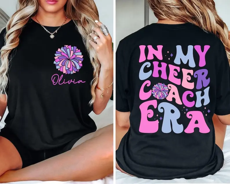 Personalized In My Cheer Coach Era Shirt, In My Era Shirt, Cheer Coach Shirt, Cheer Era Shirt, Gift for Coach, Concert Gift, Cheer Team