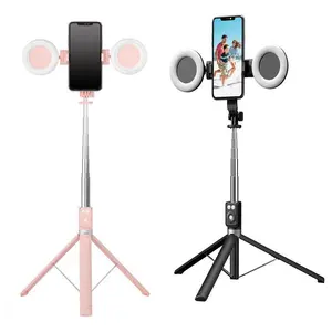 Multifunctional Selfie Stick, USB Rechargeable Retractable Phone Tripod with Dual Beauty Fill Lights, Selfie Stick with BT Remote Control for Live Streaming, Smartphone Cellphone Vlogging Kit,phone cases.portable charger,iphone 15 pro max case,screen prot