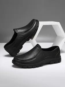 Men's Summer Kitchen Non-Slip Shoes, Thick Sole Durable Chef Shoes, Non Slip Work Shoes, One-Step Lazy Slip-On No-Hole Design, Casual Comfortable Footwear