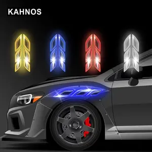 6pcs Car Stickers Car Reflective Strips Carbon Fiber Car Stickers Truck Car Motors Anti-Scratch Safety Warning Stickers Ca Car Accessories
