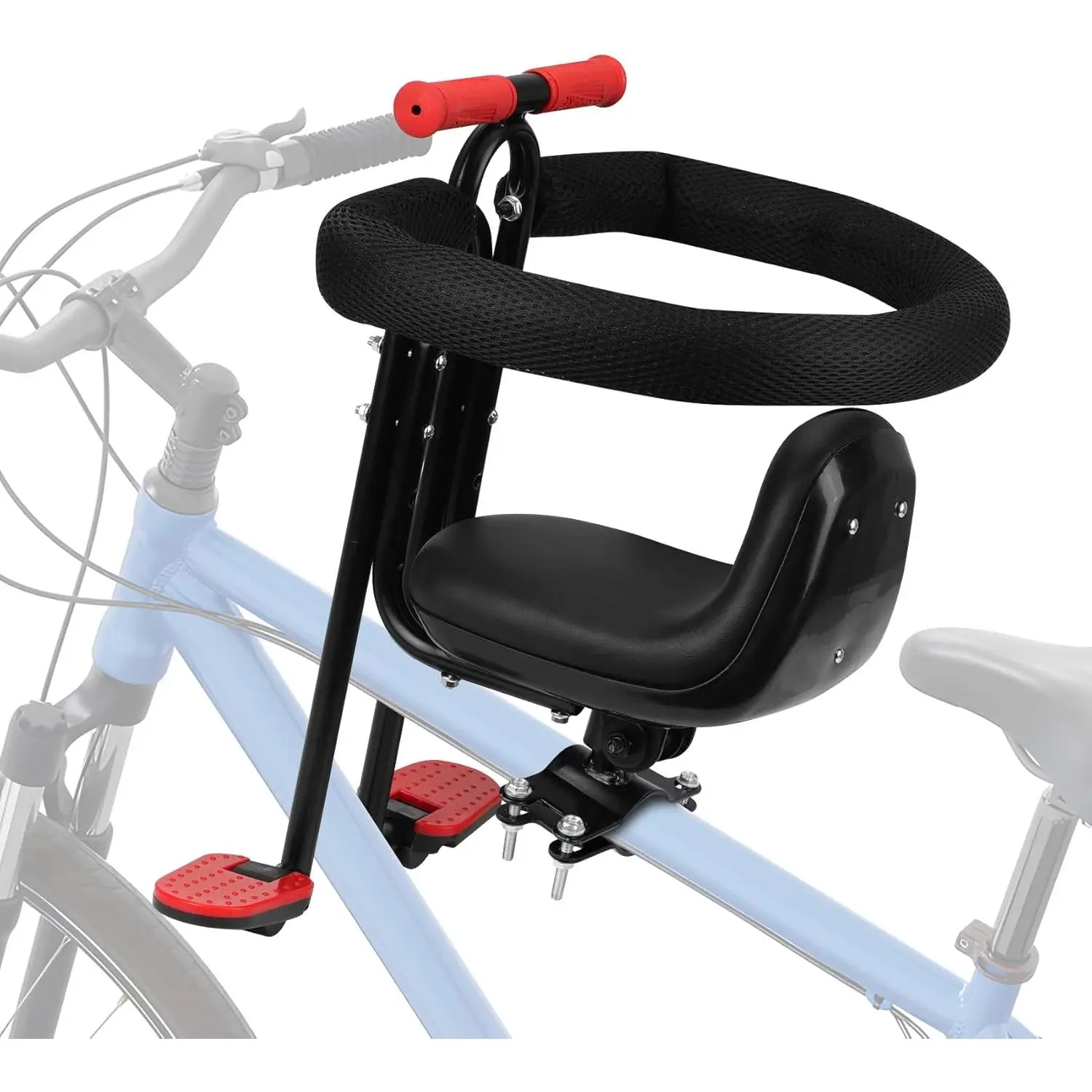 Kid's Bike seat Front Child Carrier Bike Chair for Bicycle Kids seat for Children 2~4 Years,Weight 55 lbs  cycling with kids  Easy to install