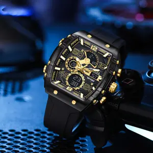 Men's Tactical Watch - Square Analog Digital Sport Watch with LED Display - Outdoor, Military, Adventure, Daily Wear - Add to cart Buy now Men's Watch - Waterproof, Chronograph, Shock Resistant, Durable Design