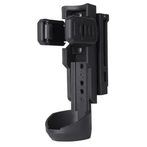 Quick Release OC/Mace Spray Holder w/Duty Belt/MOLLE Vest Rotatable Clip MK4 Canister Holster Tactical Pepper Spray Carry Case fit 1.5" Diameter OC Can