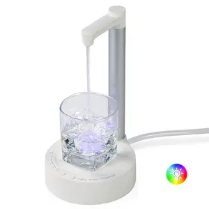 Desktop Water Bottle Dispenser,New upgrade RGB Ambient Light, Bedside Water Dispenser,Portable 5 Gallon Water Dispenser,with 7 Levels Pumping and Ambient Light,Suitable for Home, Office, Outdoor