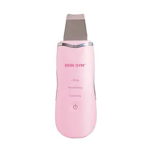 Skin Gym Ultrasonic Lumiscrub Facial Pro Skin Spatula with Pink Pore Cleaning Technology for Gentle Exfoliation and Refreshed Skin