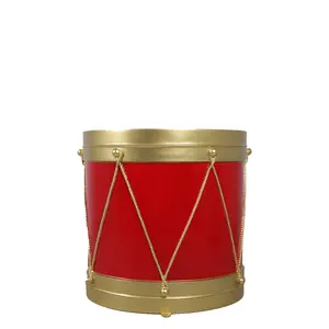 Red And Gold Drum Life Size Statue