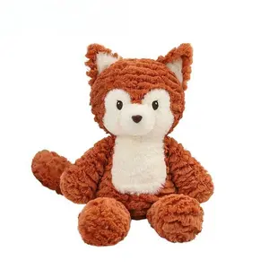 Squirrel Doll Stuffed Animal Plush Toy Soft Cuddly Fox Design for Kids Baby Sofa Pillow Home Decoration Birthday Gift Women's Day Valentine's Day School Starting