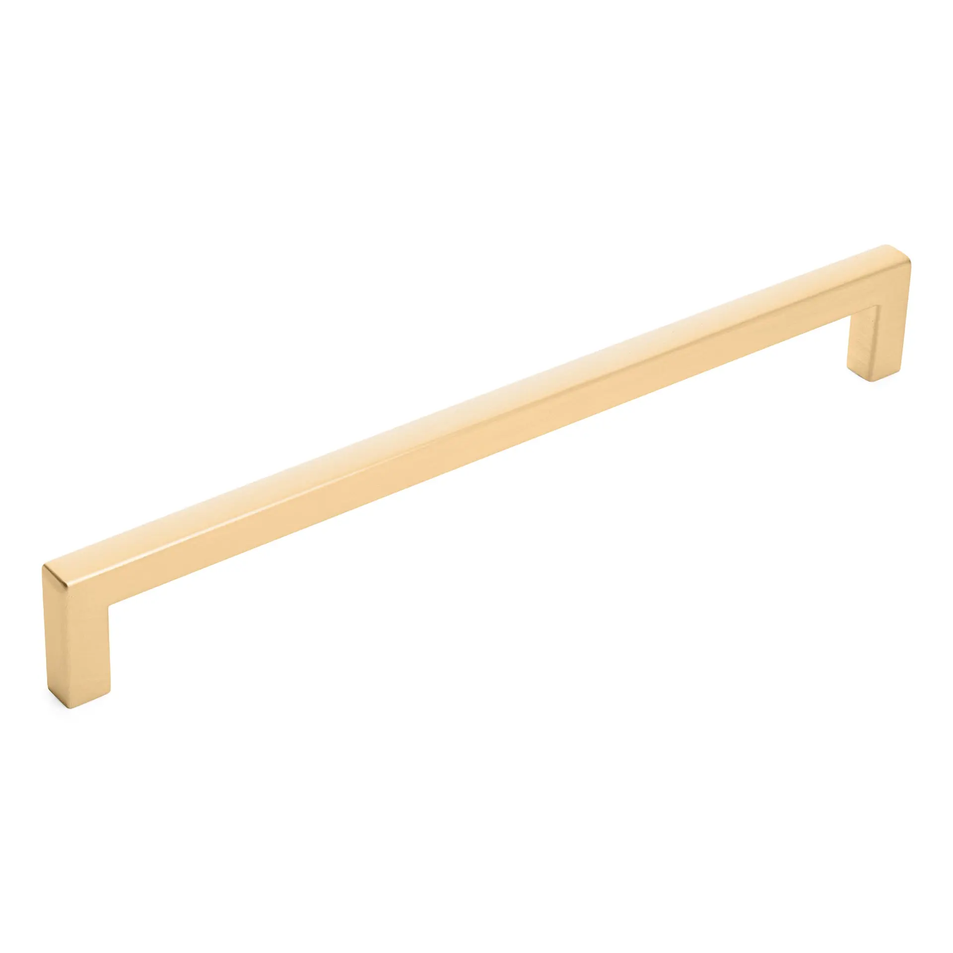 Diversa Brushed Gold 7-1/2" (192mm) Square Edge Solid Cabinet Bar Pull