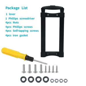 Industrial Heavy-Duty Extending Handle 380-860mm, Extended Extendable Pull Rod, Suitable for Aviation Boxes, Equipment Cases, Includes Screws & Tools