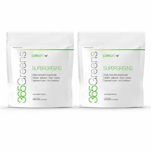 2 Units - 365Greens Daily Vegetables and Fruits Superfood Powder Green Apple Flavor for Digestive Health & Energy Support