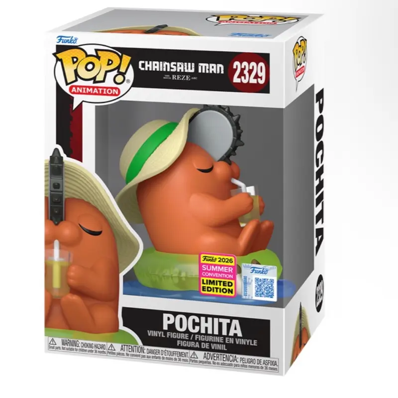 Funko Chainsaw Man Pochita Vinyl Character Art Single Figurine, Series #2329 Display Collectible