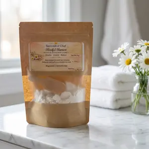 Mindful Moment Luxury Bath Crumble | Magnesium + Aromatherapy Soak | Breathe • Unwind • Restore | Calm Fizz Reset