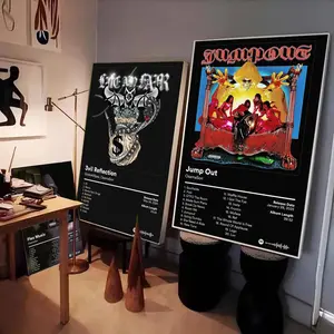 Rapper O-OsamaSon Album Cover Poster HD Waterproof Art Sticker, Custom DIY Self-Adhesive Wall Print, Fade-Resistant, Long-Lasting Decorative Poster, Art Wall Decoration for Home, Multiple Sizes, High Definition, Easy to Apply & Clean