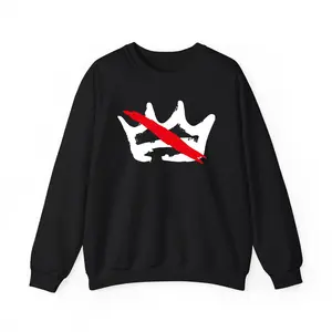 Crown No Kings Sweatshirt Hoodie, 18th October Protest Crewneck, Political Statement Shirt for Men & Women, Freedom Graphic, Trending Streetwear, Bold Protest Outfit