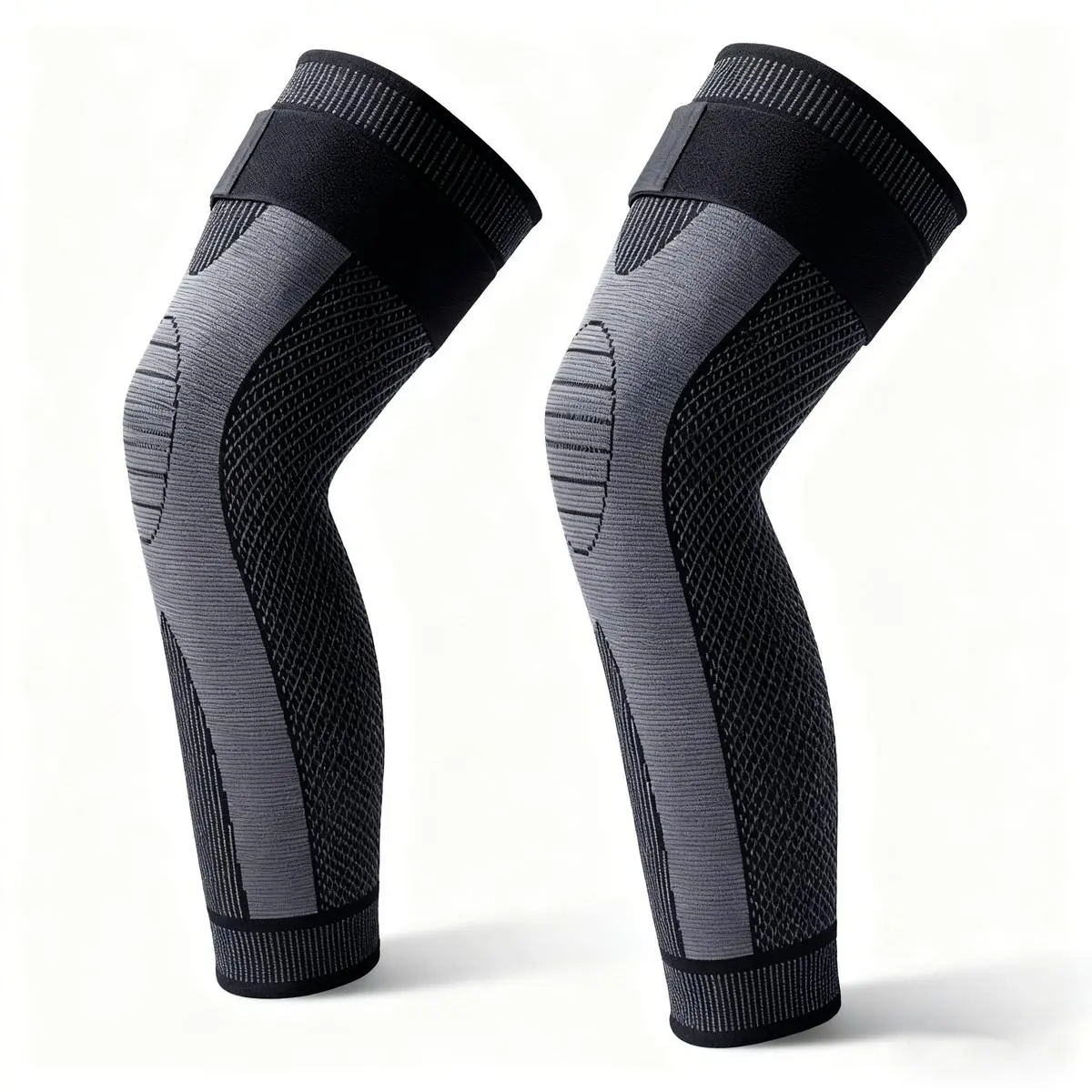 aicao Compression Knee & Leg Sleeve, Unisex Non-Slip Long Cotton Sleeve, Warm Fall/Winter Wear for Joint Pain Relief in Sports & Daily Use, Compression Knee Sleeve, Unisex Fit