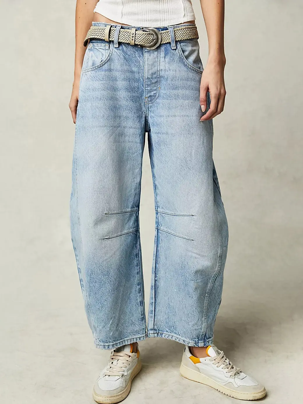 Women's High Waisted Y2K Baggy Pants Vintage Streetwear Relaxed Wide Leg Barrel Trousers