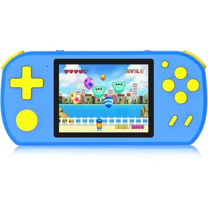 Handheld Games for Kids Built-in 218 Video Games Portable Kids Travel Toys for Ages 4-13 with Rechargeable Battery 3.0" HD Screen Mini Gaming Player Birthday Gifts for Boys Girls Blue