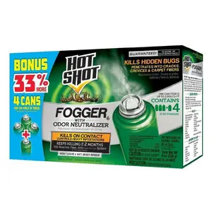 4 Can INDOOR FOGGER Bug Bomb Insect Killer Tick Roach Ant Spider Flies