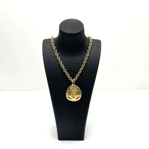Pre-owned CHANEL Glod Plated Bag Accessories Gold Plated CC Logo Necklace