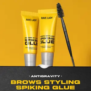 2pcs Eyebrow Styling Gel with Brush - Eyebrow Gel for 3D Natural Outline Shaping, Strong Hold, Waterproof, Sweat-proof, Long-lasting Transparency, Suitable for All Skin Types (Makeup Cosmetic)