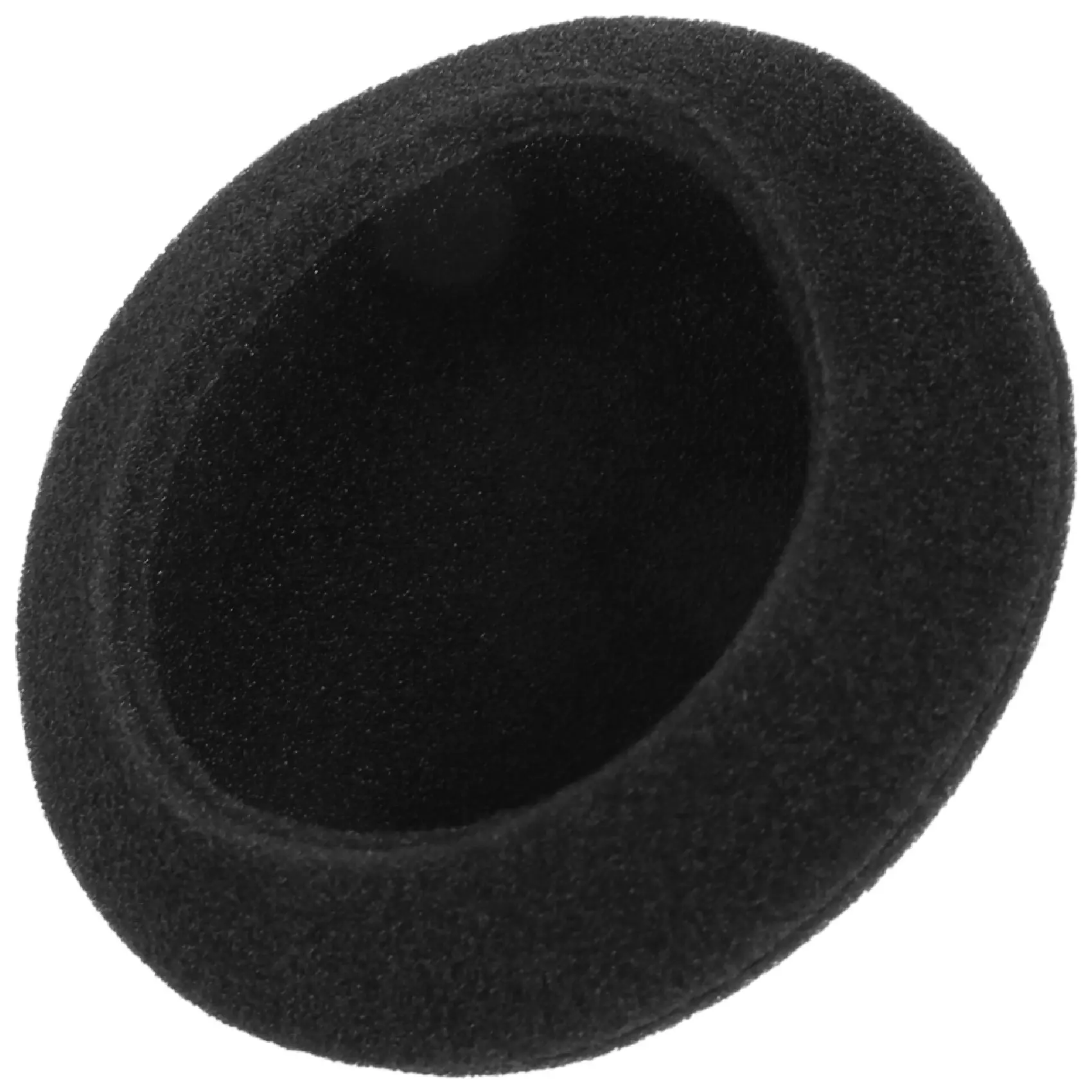 Black 4-Pair 60mm & 55mm Replacement Ear Foam Pads with Sound Isolation - Audio Headphone Accessories, 2.4 inch/6 cm Handle-Compatible Headset Covers