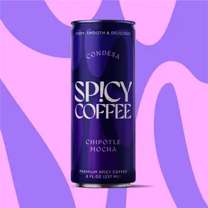 SPICY COFFEE, Condesa (Chipotle & Mocha), RTD Coffee Latte, 8OZ (12-Pack) Coffee Beverage Creamy