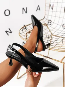 Women's Elegant Fashionable High Heel Shoes, Pointed Toe Shoes for Party, Daily Clothing Decor for Women & Girls, Valentine's Day Gift for Girls, Black Footwear