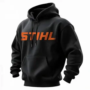Retro Heavy Duty Style Stihl Hoodie – Built For The Job, Logo On Arm, Perfect Gift for Dad, Workwear Shirt, Shirt for Gymmer, Trendy Fashion Streetwear, Top Menswear