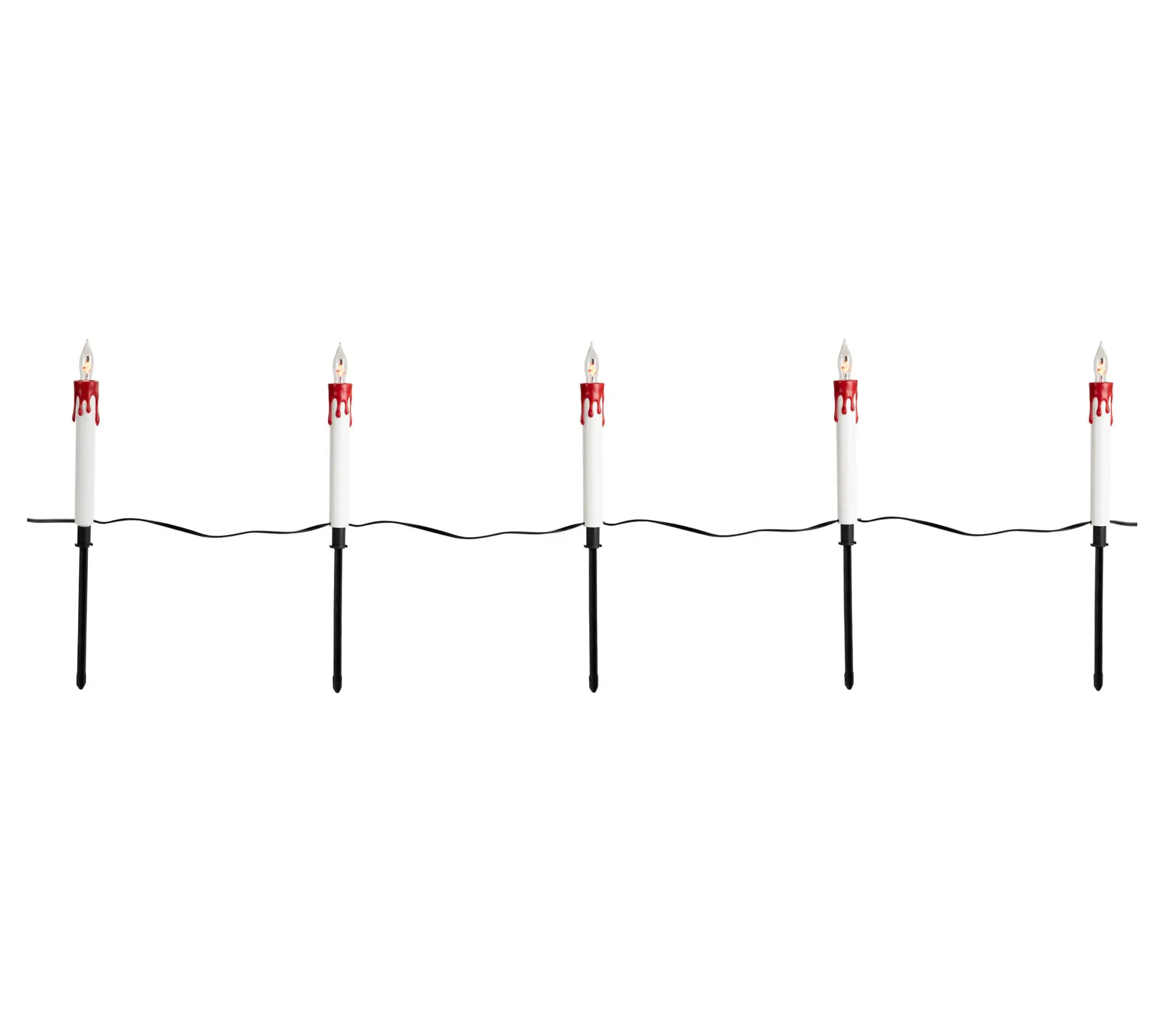 Northlight 4' Candle Halloween Pathway Marker Lights 5ct