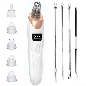 Multifunctional Pore Cleansing Device - Unisex Skin Care Tool with 5 Probes, Silicone Brush Cleansing, Pimple Blackhead Remover, Ideal Festive Gift for Valentine's Day, Home & Party Supplies Facial Beauty Instrument,summervibes