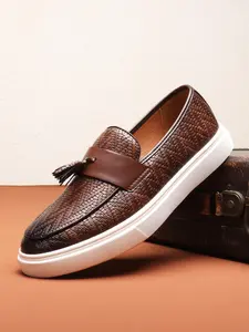 Men's Fashionable Tassel Decor Slip-on Loafer Shoes, Casual Comfortable Breathable Flat Shoes for Daily Wear, Lightweight Breathable Shoes for All Seasons