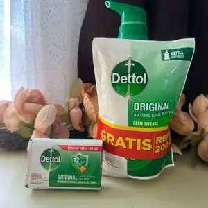 Dettol Original Antibacterial Body Wash & Refill & Soap - UK Made Antiseptic Disinfectant Liquid for Household & Kitchen Cleaning