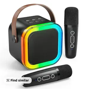 Mini karaoke machine with microphone sound system, portable karaoke