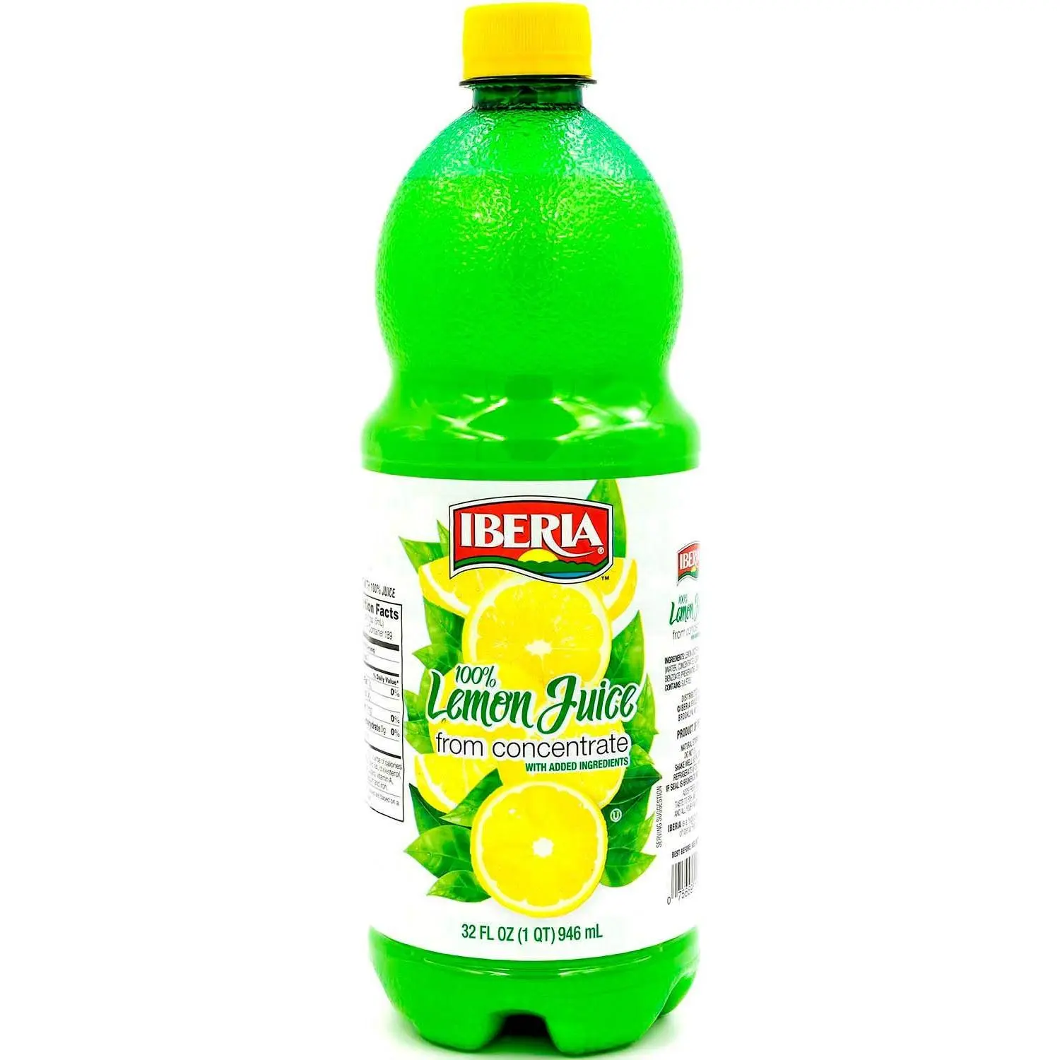 Iberia 100% Lemon Juice from Concentrate w/ Added Ingredients, 32 fl oz