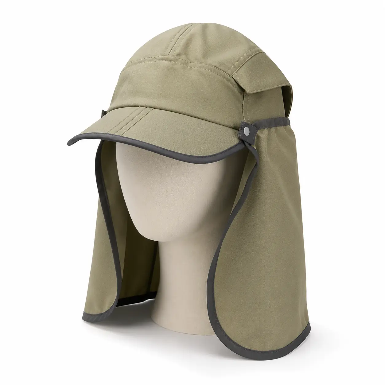Sunday Afternoons Sun Guide Cap with Removable Neck Cape – Olive – Size L/XL