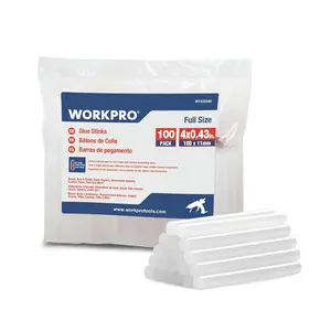 #fathersdaygift WORKPRO Full Size Hot Glue Sticks, 100-pack, 0.43x4 Inches, Compatible with Most Glue Guns, Multipurpose for DIY Art Craft General Repairs, Home Decorations and Gluing Projects