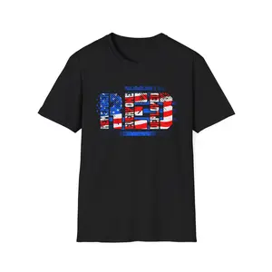 Red USA Flag T-Shirt