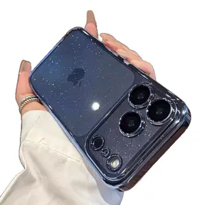 New Glitter Hard Case for iPhone 17 Pro Max – Built-in Lens Protector, Premium Style, Also Fits iPhone 16