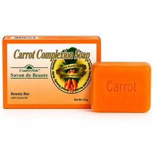 carrot complexion soap bars | 1,2,&3 pack face & body cleansing soap for a radiant natural glow.