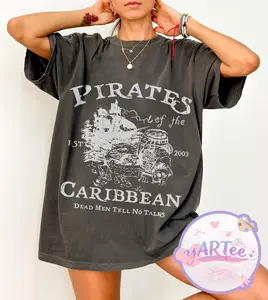 Vintage Pirates of the Caribbean Shirt, Dead Men Tell No Tales Tee