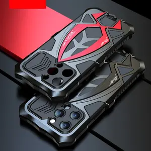 for IPhone 17 16 15 14 13 Pro Max 12 Xs 11 8 Plus Case XR SE3 SE2 Mini 7 Drop Triple Protection Phone Case Ultra-Durable Aluminum Alloy Camouflage Shockproof