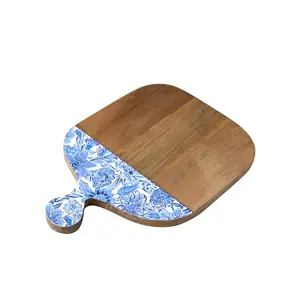 Blue Floral 12"x16" Cutting Board Item