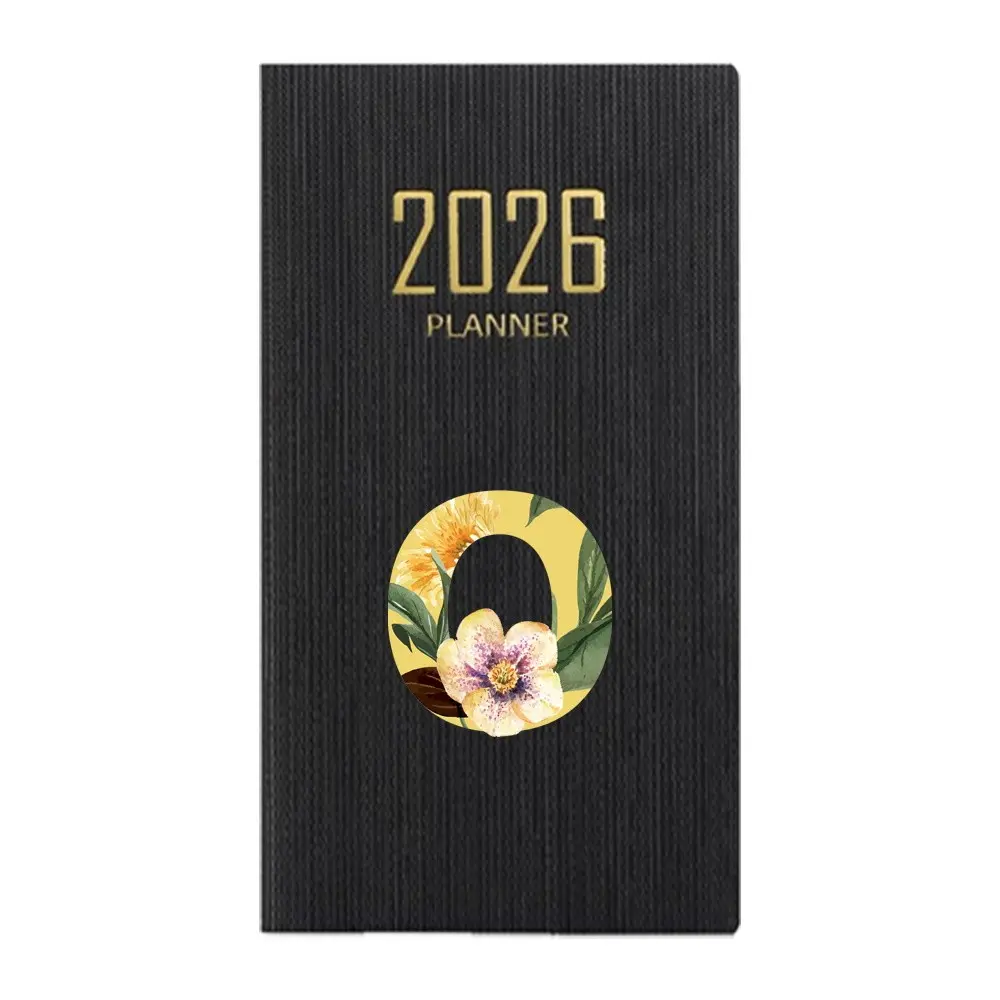 A6 Weekly Planner Notebook with PU Cover, Daily Planner, Organizer & One-Page Agenda, Ideal for Students & Office Use, Efficient Time Management Scheduling
