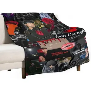 Ivan Music Cornejo Blanket Air Conditioning Blanket Super Soft Travel Outdoor Flannel Blanket Fashion Personalized Gift Office Sofa Blanket Merch.30 x40, Style
