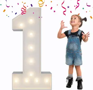 3FT Light Up Numbers Letters, DIY Giant Marquee Numbers, Mosaic Balloon Number  Decorations, Anniversary, Wedding Party Decor