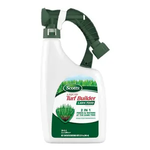 Turf Builder 32 fl. oz. Liquid Lawn Fertilizer for All Grass Types, Feeds and Waters Lawn at Same Time