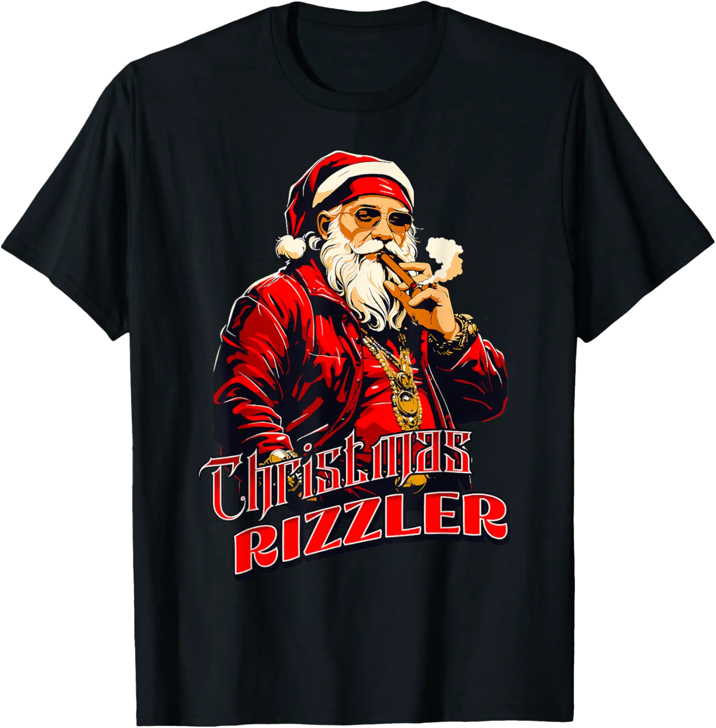Christmas Rizzler Santa Rizzmas Christmas Brainrot Meme T-Shirt - Nicolelebro Shop 39B0DLXG7Q4Q