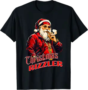 Christmas Rizzler Santa Rizzmas Christmas Brainrot Meme T-Shirt - Nicolelebro Shop 39B0DLXG7Q4Q