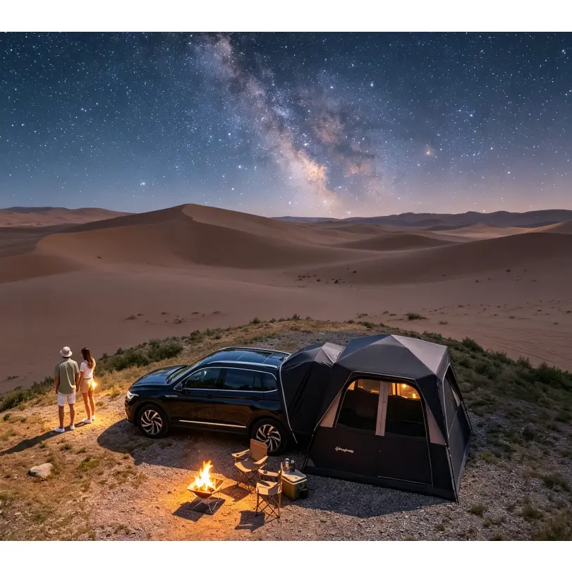 KingCamp SUV Tent - Instant Setup, 6-8 Person Waterproof Camping Tent, Spacious 9.2'x9.2'x7.2' for Family Outdoor Adventures, Tents For Camping